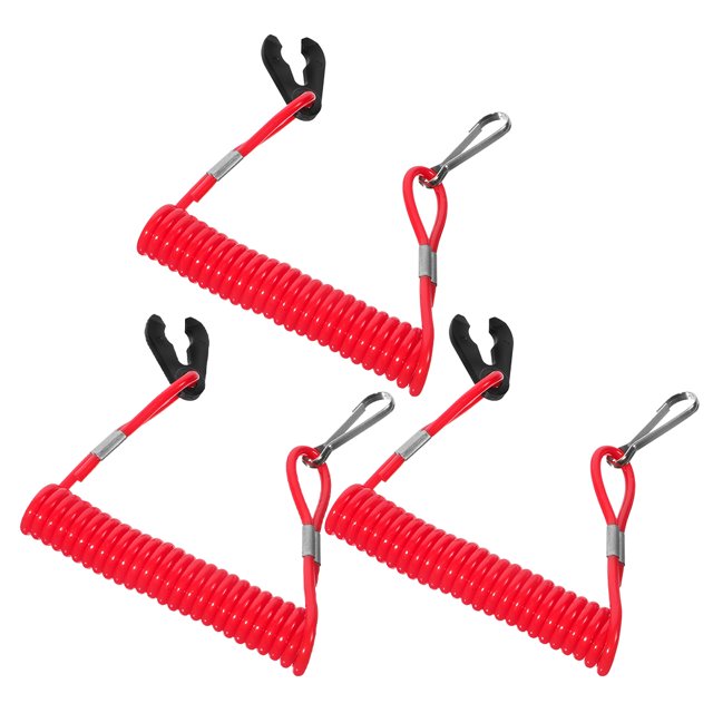 Miangastore Fuel Supply Cut Off Lanyard Red 3Pcs 9.6X0.7X0.7In