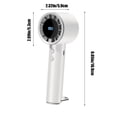 thumbnail image 3 of Portable USB Rechargeable Fan with Colourful Lights, Multi-Stall Airflow Misting Cooler for Home, Office, and Travel, Compact Plastic Design, 16.9 x 5.9 cm, 3 of 6