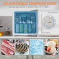 thumbnail image 4 of HOMCOM 1.1 Cubic Feet Compact Mini Freezer with Adjustable Temperature, 4 of 10