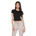 thumbnail image 1 of No Boundaries Women's Short Sleeve Baby Tee, 1 of 6