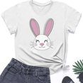 thumbnail image 4 of Weiqiqre Plus Size Tops for Women Happy Easter T Shirt Easter Bunny Shirt Cute Rabbit Graphic Tee Gift Spring Tees Tops, 4 of 4