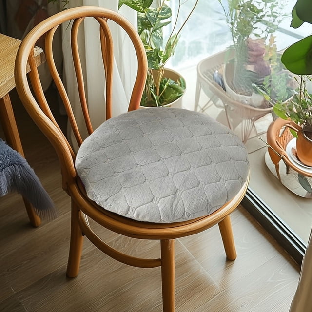 Birdeem Coussin de Chaise de Bureau, Coussin de Siège d'Auto, Coussin Rond en Peluche Coussin de Chaise Tatami Coussin Anti-Pet Coussin de Sol Tabouret Rond Table à Manger Chaise de Salle à Manger Coussin Rond Coussin de Siège Hiver