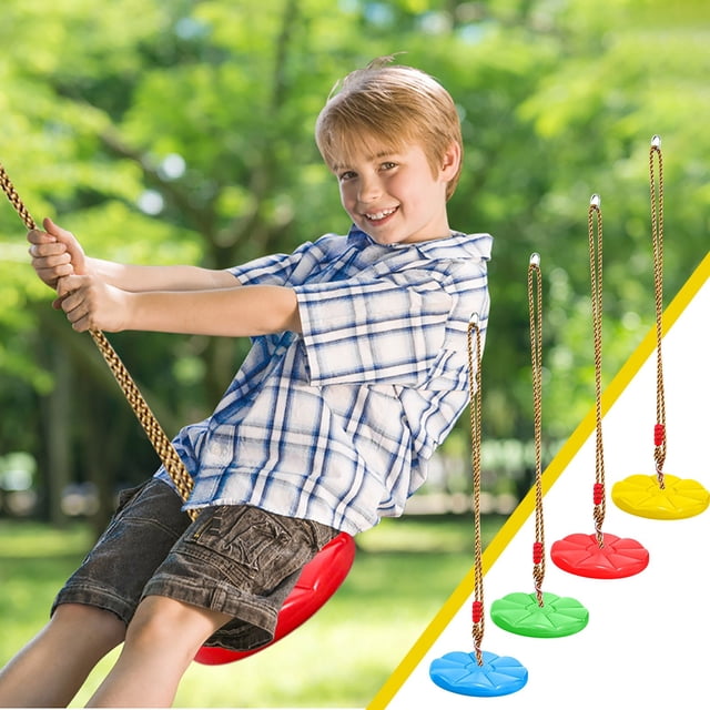 Learners Swinging Disc Playground Indoor Outdoor Thickened Swing Seat,Reliable Childrens Rocker Toy for Balance Coordination Development,SouMaox