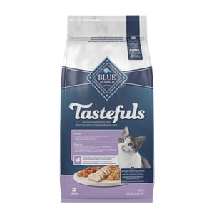 Blue Buffalo Tastefuls Recettes naturelles de chat sec au chat, de poulet et de riz brun 0.9kg