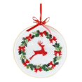 thumbnail image 1 of DIY Embroidery Tools Crafts Cross Stitch Material Hoop Cloth Needles Reindeer, 1 of 5