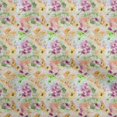 thumbnail image 1 of oneOone Polyester Spandex Orange Fabric Abstract Floral Craft Projects Decor Fabric Printed By The Yard 56 Inch Wide, 1 of 5