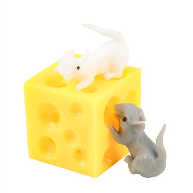 Jouet Souris et Fromage Cache-Cache Jouet Anti-Stress Souris et Fromage Jouet Sensoriel Original