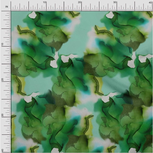 oneOone Viscose Chiffon Fabric Texture Panel Print Fabric BTY 42 Inch Wide