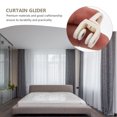thumbnail image 4 of CIMAXIC Crochets de Rideau avec Couloir Roulant Silencieux pour Draperies en Plastique Durable et Acier Inoxydable, 1,18 Pouces X 0,79 Pouces X 0,47 Pouces, 4 of 4