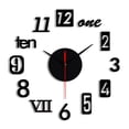 thumbnail image 1 of Meitianfacai Frameless DIY Wall Mute Clock Mirror Sticker Home Office Decor, Black, 1 of 7