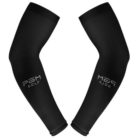 Sun Protection Sleeves Nylon Compression Sleeves for Men Women Basketball Arm Black