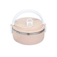 thumbnail image 2 of 700ml 1 Layer Round Food Lunch Box Stainless Steel Lunch Box Lunch Box Food Storage Box Childrens Lunch Box Hot Food, 2 of 8