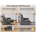 thumbnail image 2 of BEDEEP Canapé Inclinable Électrique 133,9 Pieds' avec Console d'Appui-tête, Canapé Sectionnel en Chenille Moduar Cloud avec Ottoman de Rangement, Canapé Convertible 6 Places pour Salon RV, Gris, 2 of 10