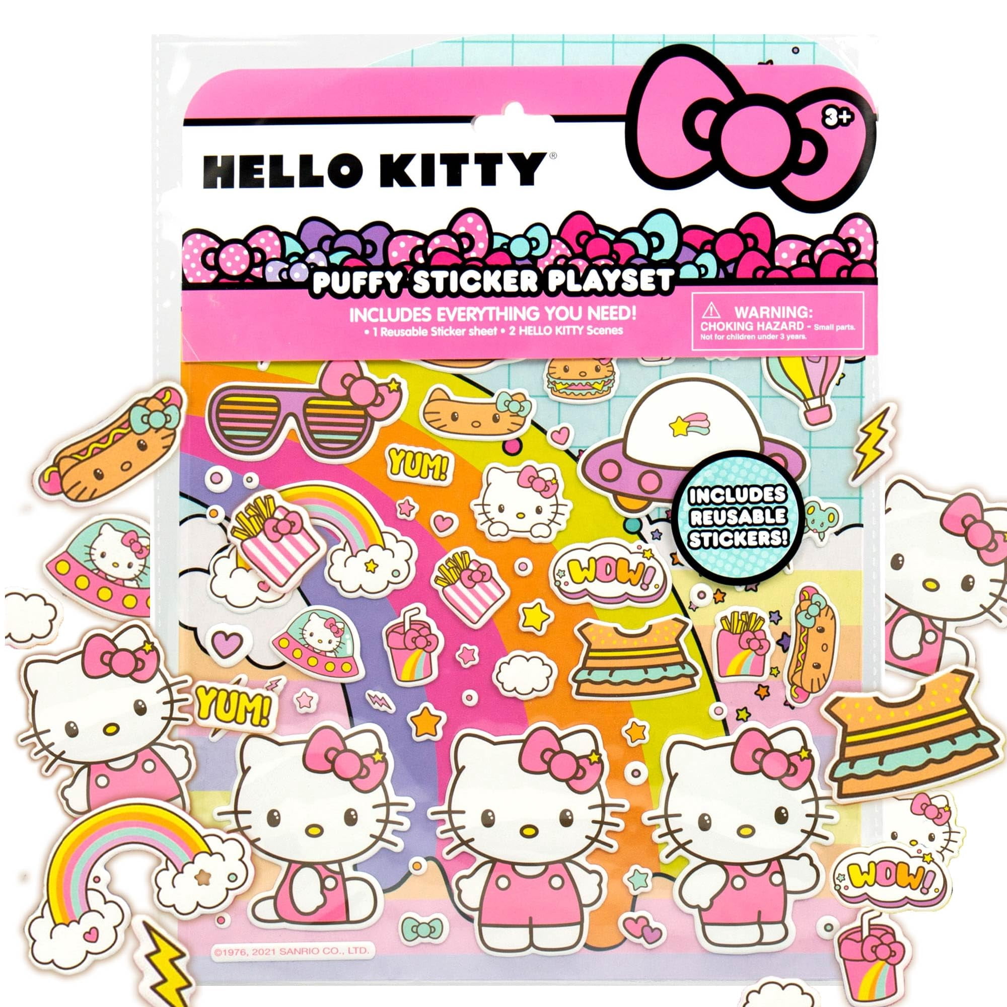 Hello Kitty & Friends Ensemble d’autocollants Café Puffy