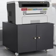 thumbnail image 3 of Kojooin Metal Printer Cabinet with File Storage, Mobile 3D Printer Stand with 2 Doors and Adjustable Shelf, Under Desk File Cabinet for Home Office, 3 of 8