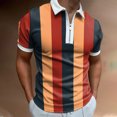 thumbnail image 1 of EGNMCR T-Shirts pour Homme Mode Personnalité Chemise Décontractée Coupe Ajustée à Manches Courtes Imprimée Col Rabattu Blouse & Chemise Cadeaux pour Hommes, 1 of 6