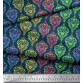 thumbnail image 2 of Soimoi Moss Georgette Fabric Floral & Damask Ethnic Print Fabric by Yard 42 Inch Wide, 2 of 3