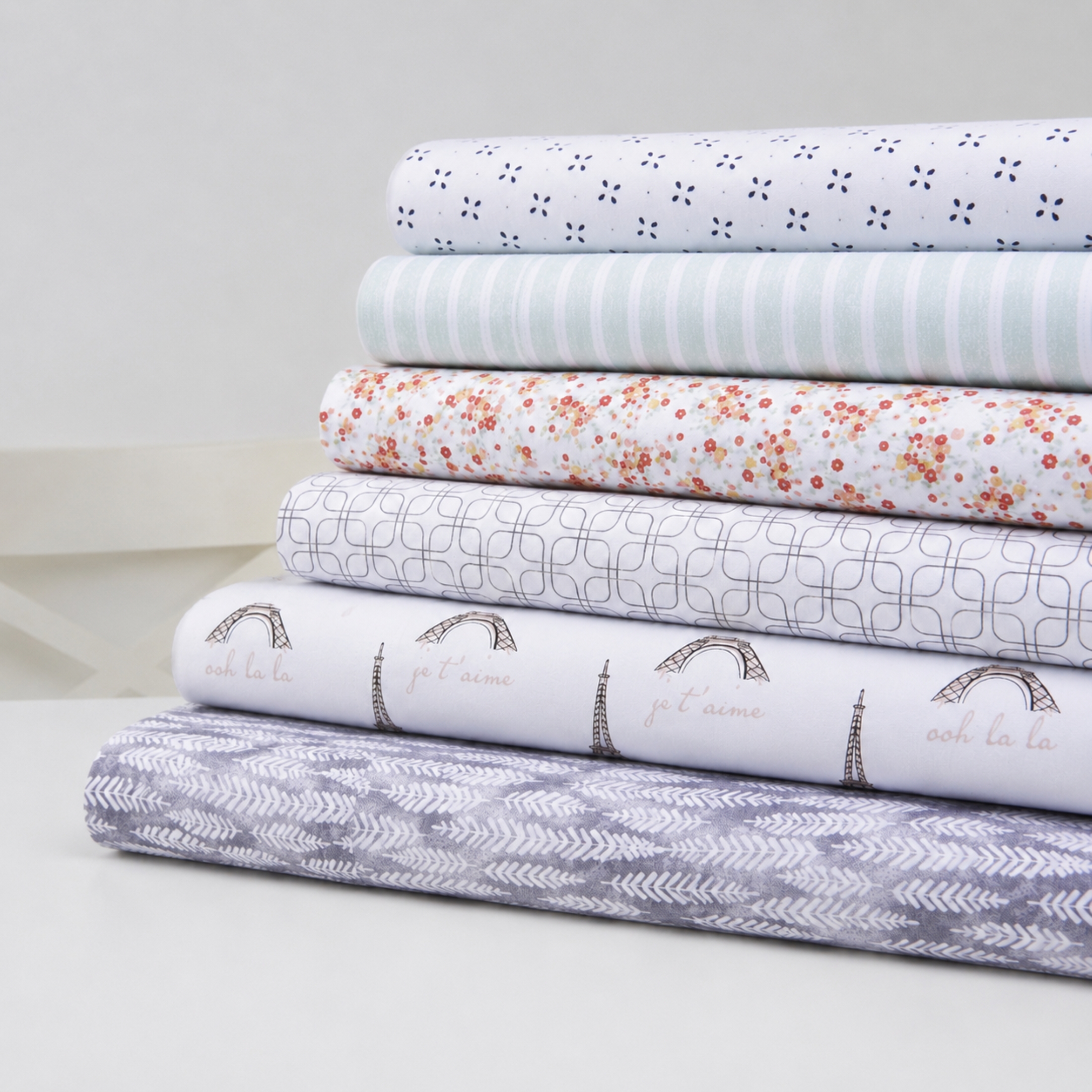 Ensemble de draps en microfibre doux et facile d'entretien Mainstays – Imprim