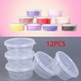 thumbnail image 4 of 12 Pc Slime Storage Containers Foam Ball Storage Cups Containers With Lids, 4 of 8