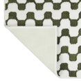thumbnail image 2 of Mainstays Waves Polyester Bath Rug, Green & White, 16" x 24", 2 of 4