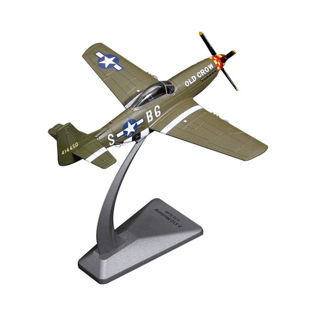 1/72 USA P-51 Mustang Oldcrow Fighter Model: An Authentic World War II Diecast