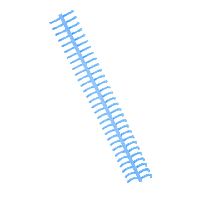 Spiral Binding Coil, Pretty Colour 10Pcs Sheet Binding Comb 130 Sheets Capacity For Page Blue