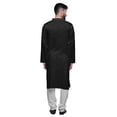 thumbnail image 3 of Atasi Kurta Pyjama Uni pour Hommes à Col Mandarin Kurta Pyjama Ethnique, 3 of 5