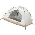 thumbnail image 3 of Quick Open Tent, Easy Pop Up Tent Automatic Rainproof  for Camping White Single Layer, 3 of 8