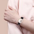thumbnail image 4 of LYMAYTER Stylish Ladies Watch Stylish Women's Rose Pattern Watch - Faux Leather Strap, Quartz Movement, 4 of 7