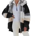thumbnail image 1 of 2025 Jacket Polyester Hooded athletic Jacket Women Outdoor Women Fleece Button Jacket Women Fleece Cardigan Womens Jacket Women Full Zip Active Fleece, 1 of 5