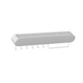 thumbnail image 2 of Hanging Holder Wall Mounted Kitchen Knives Spatulas Towels Holder Ventilated Kitchenware Holder Heavy Load Ability Kitchen Stuffs Organizer for Kitchen, 2 of 9