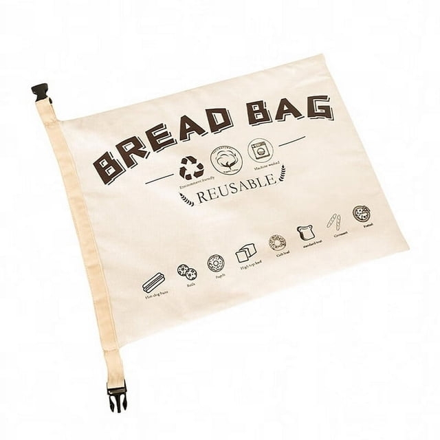 Bread Bag Bread Bag Buckle Closure Food Grade Liner Design Large Capacity Bread Snack Food Storage Bag Home Supplies