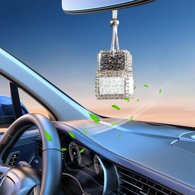 TIMIFIS Acrylic Bottle Automotive Diamond Perfume Bottle Pendant Car Perfume Bottle Car Pendant Rearview Mirror Car Car Hanging Empty Bottle Car Accessories