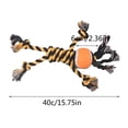 thumbnail image 2 of Pet Dog Tennis Rope Toy Teeth Grinding Teeth Halloween Dog Knot Toy, 2 of 5