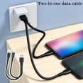 thumbnail image 2 of Double Head USB C Cable 2 in 1 Type C Charger Cable Short Dual USB C Cable Fast Charging Multi Charging Cable, Charging and Data Transmission, 2 of 8