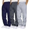 thumbnail image 2 of Kcodviy Male Hip Hop Pants Mens Workout Pants with Pockets Casual Solid Color Track Men Colorful Pants Cuff Lace Up Workout Bedroom with Pants with Pocket Pcs, 2 of 3