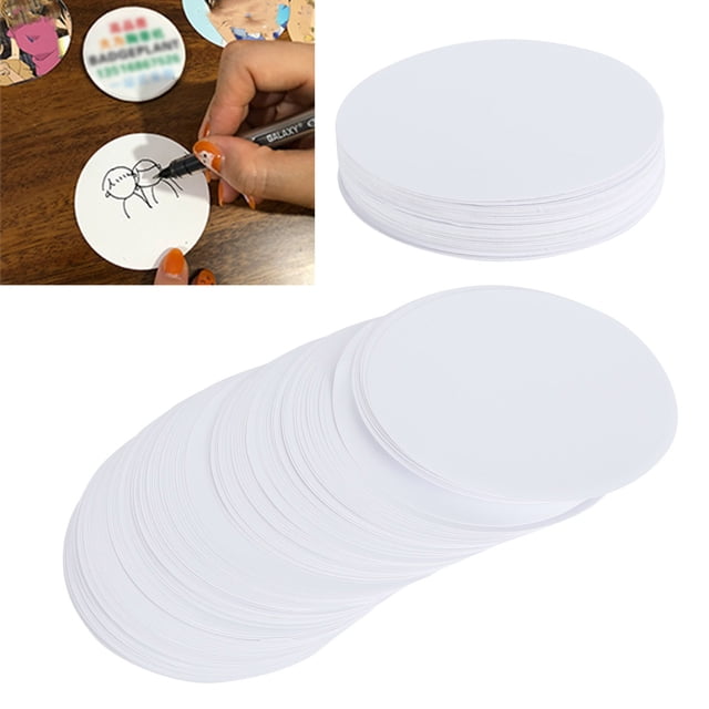Blank Photo Paper, Durable And Sturdy DIY Hand-Made Craft Badge Printer Paper For School For Home 58mm,56mm,75mm