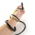 thumbnail image 2 of 120cm Realistic Fake Simulation Rubber Party Bathtub Snake Toys Garden Props Black, 2 of 9