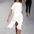 thumbnail image 1 of Fshaion Robe d'Été pour Femmes 2024 Grande Taille Décontractée Ample à Col Rond Unie à Manches Courtes Liquidation à Moins de 10!, 1 of 6