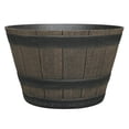 thumbnail image 2 of Jardinière en Résine Tonneau de Whiskey Mainstays 14 pouces, Marron, 2 of 5