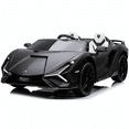 thumbnail image 2 of KidsVIP 24V Lamborghini Sian 2-Seater Drifting Edition Ride-On Car W/ Drift Mode, Leather Seats, Music & Remote, 2 of 6