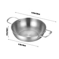 thumbnail image 3 of Suncoda Stainless Steel Pot, Ramen Pot Stainless Steel Gold Noodles Pot with Double Handling with Noodles Soup Fresh Cooking Pot for Home Kitchen Inner Diameter 20Cm, 3 of 6