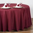 thumbnail image 2 of LNGOOR 108” Wholesale Round Tablecloth Polyester Round Table Linens For Wedding Party Banquet Restaurant -  WHITE, 2 of 9