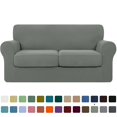 thumbnail image 1 of CHUN YI Sofa Cover with Separate Cushion Slipcover Stretch Checks, 1 of 7