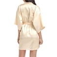 thumbnail image 1 of Women's Soft Long Satin Robes Long Silk Robes Full Length Robes Kimonos Silky Bath Robe Dressing Gowns, 1 of 6