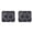 Grey 2Packs, variant on 8 Cavity Hamburger Bun Pan Non Stick Silicone Bread Loaf Baking Mould Perforated Homemade Buns, 29.8x25.5x3 cm, Grey 1Pack