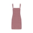 thumbnail image 3 of KIHOUT Women's Pinafore Skirt Overalls Summer Adjustable Straps Ladies Ribbed Short Dress with Pockets, 3 of 5