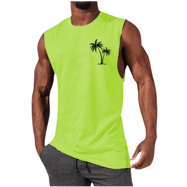 EGNMCR Débardeurs Homme Homme Décontracté Mode Chandail Sans Manches Col Rond Débardeur de Sport