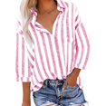 thumbnail image 1 of Xihbxyly Hauts Grande Taille pour Femmes Manches 3/4 Mode Décontractée Imprimé Manches Courtes Col Rond Blouses Chemises Offres Hebdomadaires, 1 of 7