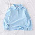 thumbnail image 2 of WUANDIXFA T-Shirt à Manches Longues pour Bébé Garçon T-Shirt à Manches Longues pour Enfants T-Shirt d'Automne pour Garçon T-Shirt à Manches Longues pour Enfants Hauts de Base T-Shirt pour Garçon Bleu Ciel, 4-5 Ans, 2 of 6